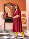 Klaroop Tissot Latest Fancy Festive Wear Fancy Reyon With khatli Work Nd Mok Work Kurtis With Bottom Collection 